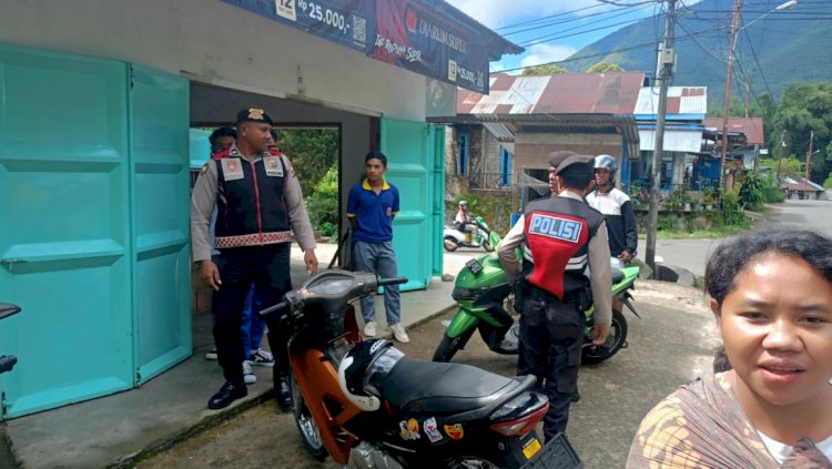 Patroli Dialogis Dan Pengaturan Lalu Lintas Oleh Samapta Polres Manggarai Di Dalam Kota Ruteng