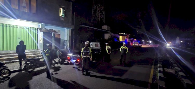 Sat Lantas Polres Manggarai Laksanakan Patroli Malam Antisipasi Balap Liar, Parkir Liar, Dan Laka Lantas