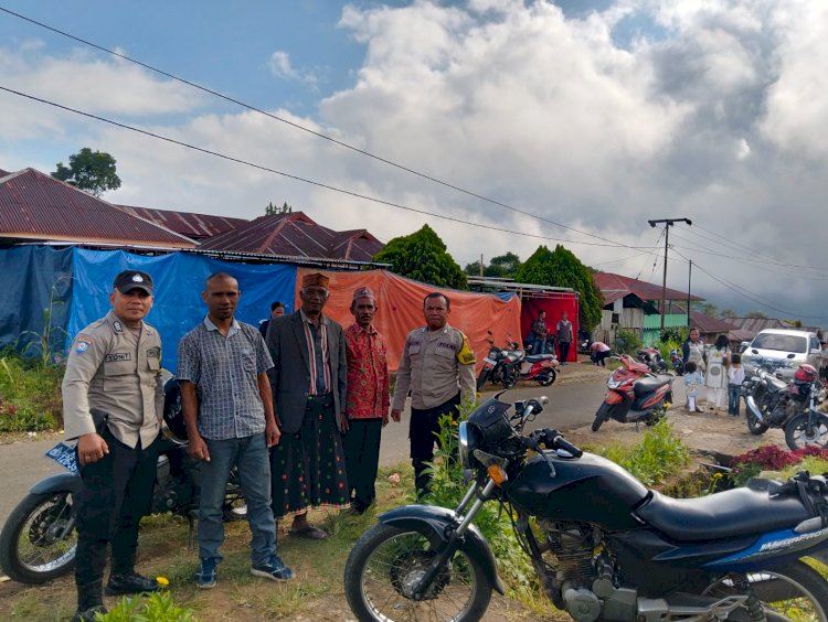 Bhabinkamtibmas Kecamatan Ruteng laksanakan Pengamanan giat masyarakat di Desa Bangka La’o
