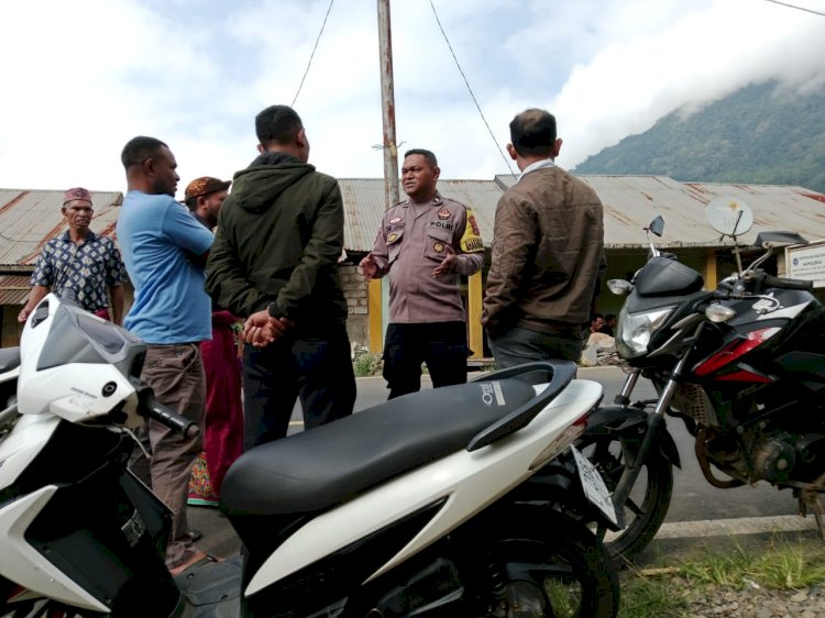 Bhabinkamtibmas Desa Nao Fasilitasi Mediasi Sengketa Pengurusan Jenazah di Kecamatan Satar Mese dan Satar Mese Utara