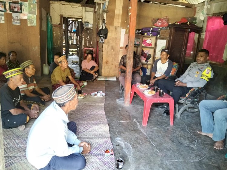 Bhabinkamtibmas Cibal Barat Lakukan Mediasi Persoalan Rumah Tangga Warga Antar Kecamatan