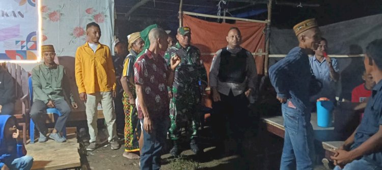 Sinergitas Bhabinkamtibmas Dan Babinsa Turun Langsung Dalam Pengamanan Pesta Sekolah Di Desa Langkas