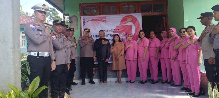 Gelar Anjangsana Warnai Peringatan Hari Bhayangkara Ke-79 Polres Manggarai