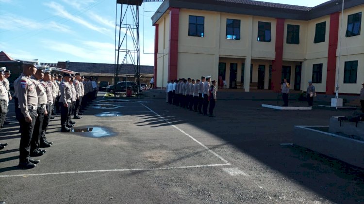 Apel Pagi: Wujud Kesiapan Anggota Polres Manggarai Laksanakan Tugas