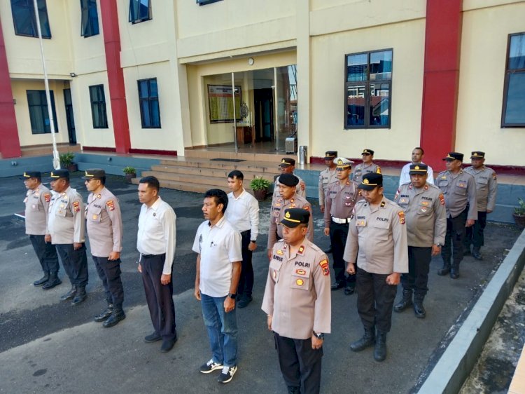 Apel Pagi: Wujud Kesiapan Anggota Polres Manggarai Laksanakan Tugas