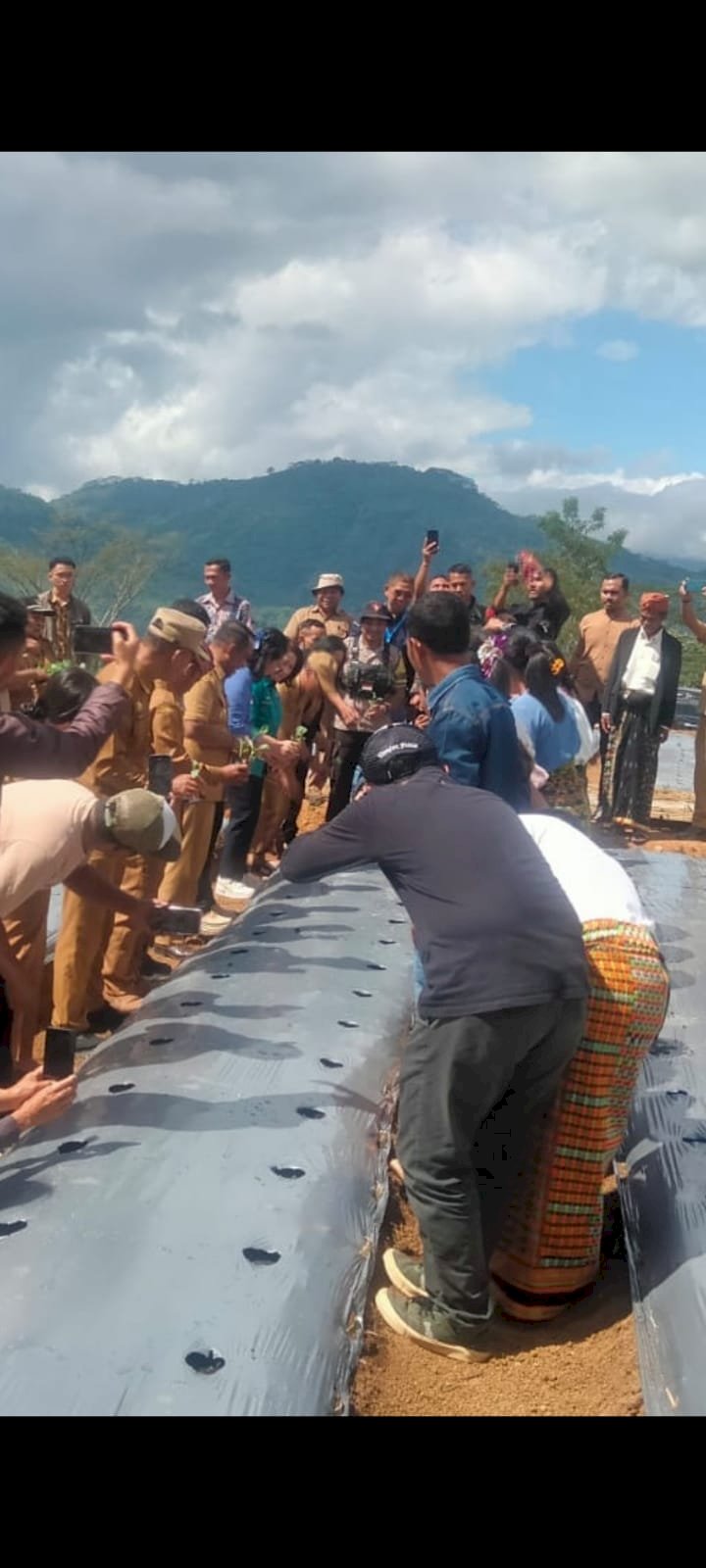 Bhabinkamtibmas Kecamatan Wae Ri’i Laksanakan Pengamanan Dan Pemantauan Launching Green Skills Project