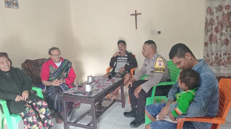 Pendekatan Humanis, Bhabinkamtibmas Gelar Sambang dan Dialog Interaktif