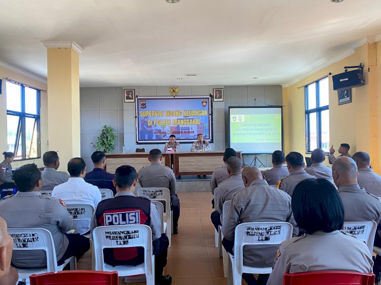 Polres Manggarai Terima Kunjungan Supervisi Bidang Keuangan dari Polda NTT