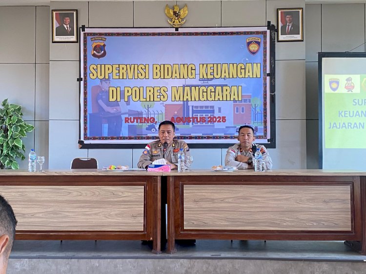 Polres Manggarai Terima Kunjungan Supervisi Bidang Keuangan dari Polda NTT