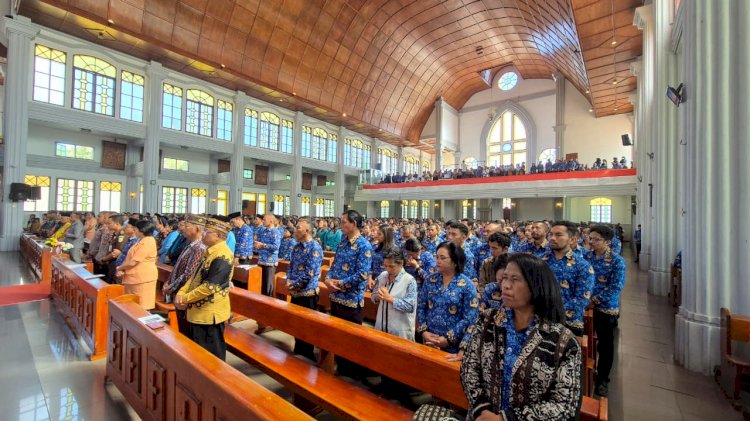 Syukur dan Doa untuk Negeri: HUT ke-80 RI di Gereja Katedral Manggarai