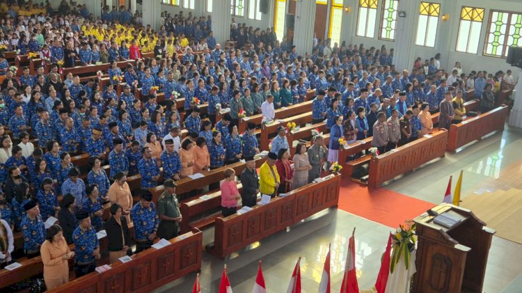 Syukur dan Doa untuk Negeri: HUT ke-80 RI di Gereja Katedral Manggarai