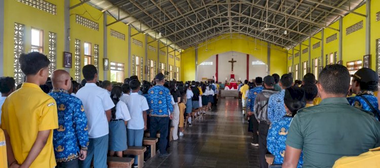 Pengamanan dan Kehadiran Misa Kenegaraan HUT RI ke-80 Desa Iteng