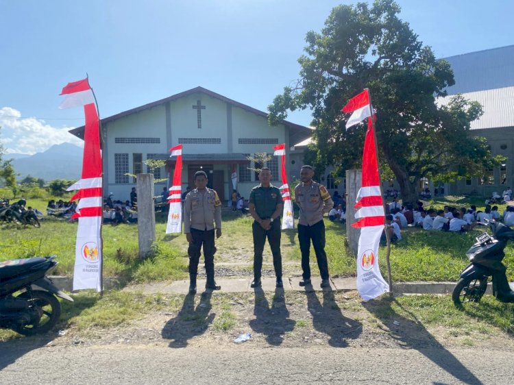 Pengamanan dan Kehadiran Misa Kenegaraan HUT RI ke-80 Desa Iteng