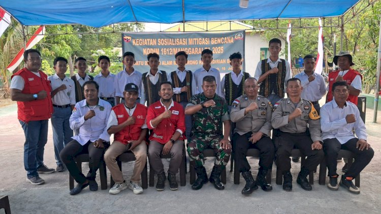 Sosialisasi Mitigasi Bencana T.A 2025 di Koramil 1612-03 Reok