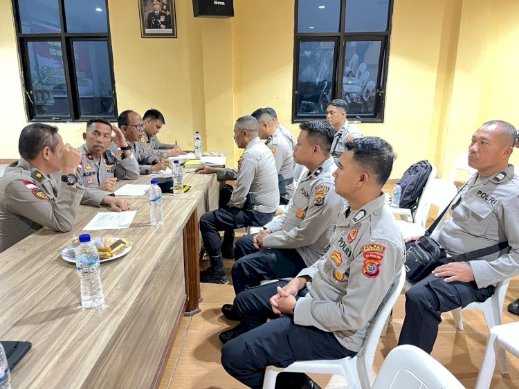 Laporan Supervisi Bidang SDM Tahun Anggaran 2025 oleh Biro SDM Polda NTT di Polres Manggarai