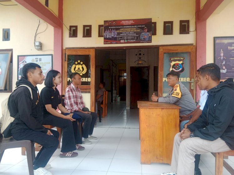 Kunjungan SPPG Kecamatan Reok di Polsek Reo untuk Koordinasi Persiapan MBG