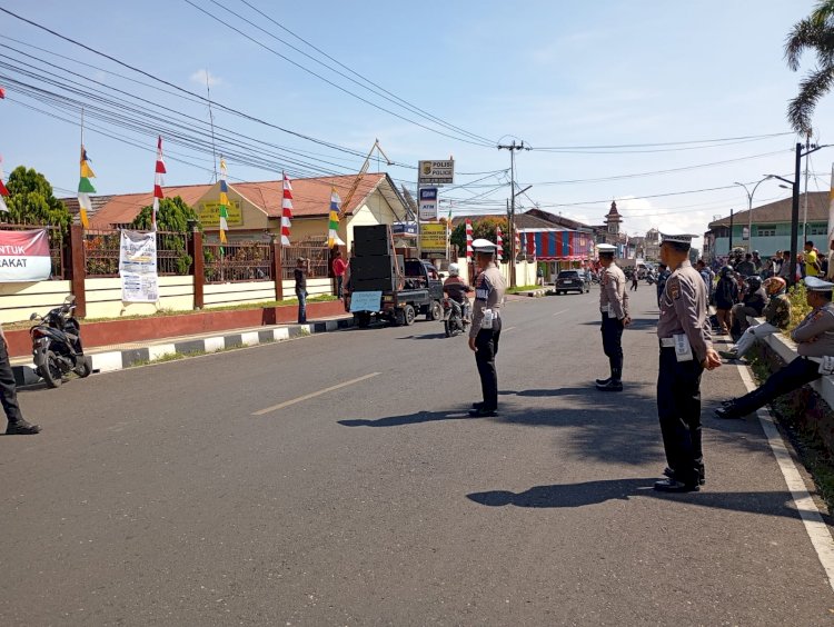Polres Manggarai Amankan Aksi Unjuk Rasa Damai LSM LPPDM