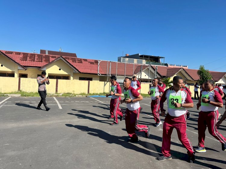 Polres Manggarai Kembali Gelar Tes Kesamaptaan Jasmani Semester II bagi PNPP