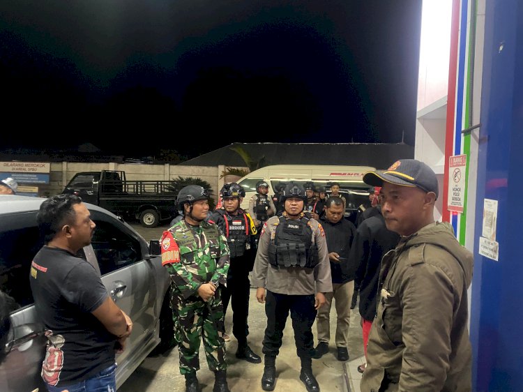 Kapolres Manggarai Pimpin Patroli Gabungan TNI-Polri dan Pol PP dalam Rangka Cipta Kondisi Aman di Kabupaten Manggarai