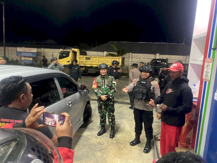 Kapolres Manggarai Pimpin Patroli Gabungan TNI-Polri dan Pol PP dalam Rangka Cipta Kondisi Aman di Kabupaten Manggarai