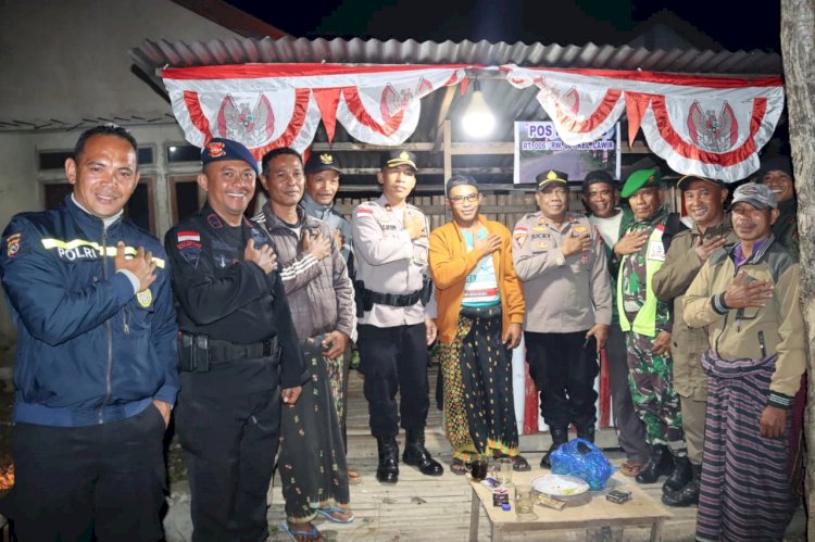 Polres Manggarai Gelar Patroli Gabungan Skala Besar, Wujudkan Situasi Kamtibmas Kondusif