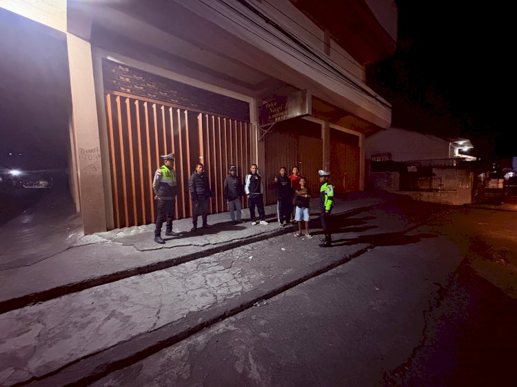 Satlantas Polres Manggarai Gelar Patroli Malam Antisipasi Balap Liar dan Laka Lantas.