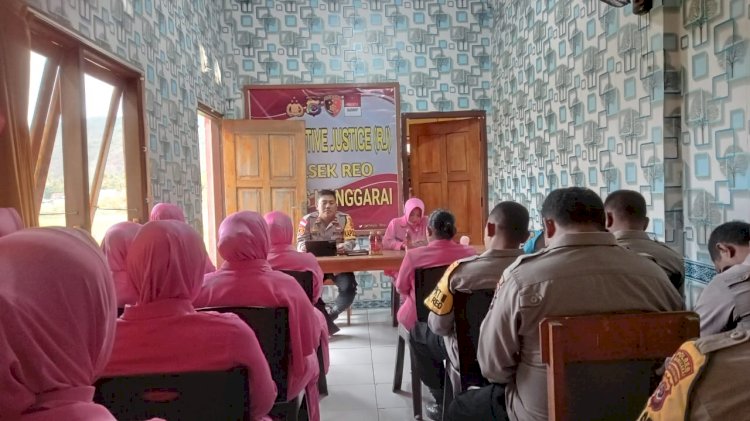 Kapolsek Reo Gelar Tatap Muka Bersama Personel dan Bhayangkari Ranting Reo