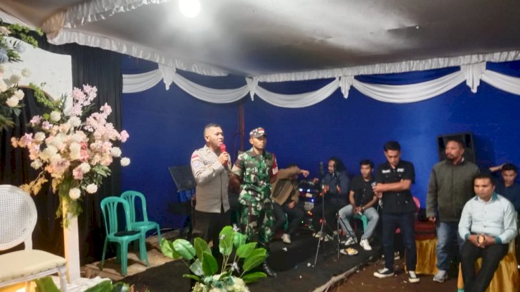 Bhabinkamtibmas Kecamatan Ruteng Laksanakan Pengamanan Kegiatan Masyarakat