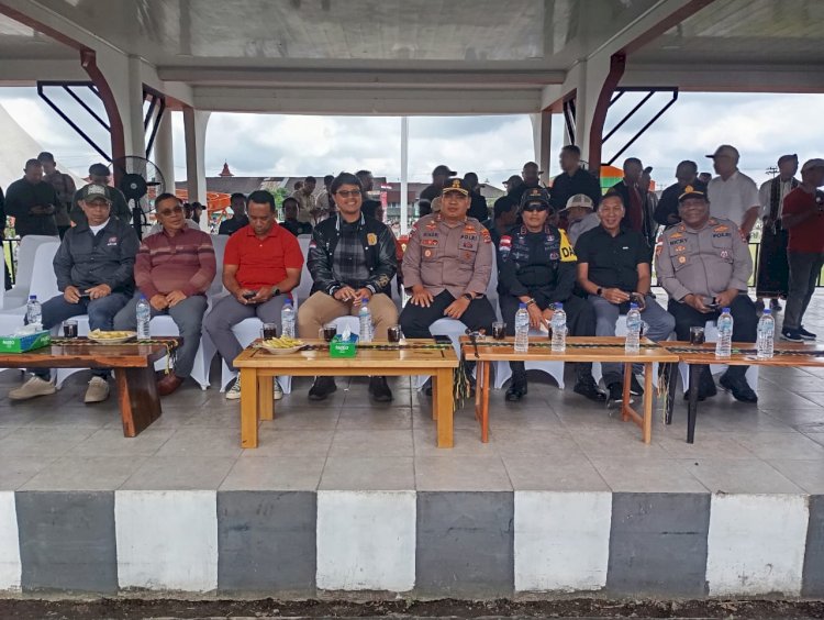 Kapolres Manggarai Hadiri Penyambutan Peserta Tour De En Te Te di Ruteng
