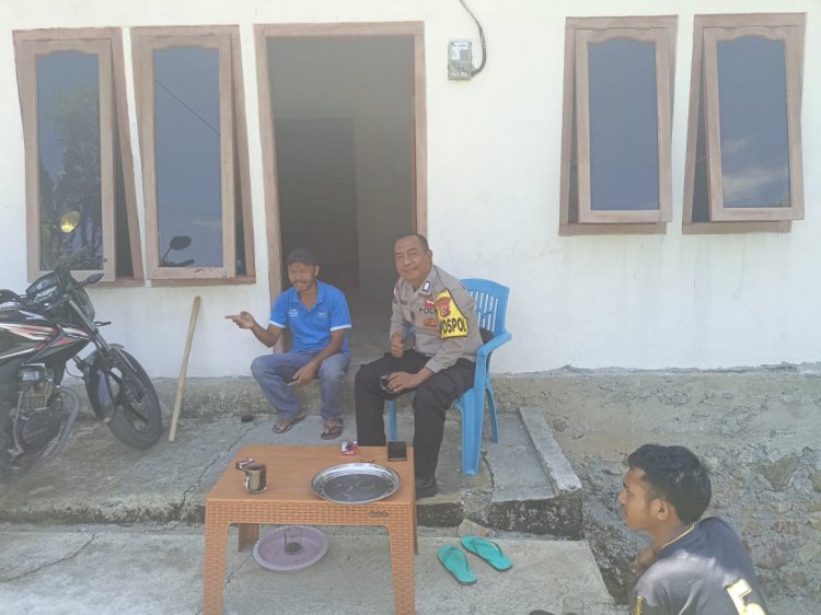 Kapospol Cibal Barat Dampingi Eliminasi Hewan Penular Rabies di Desa Wae Codi