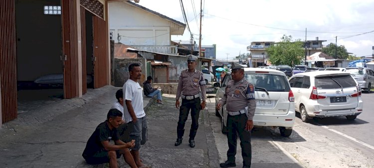 Sat Lantas Polres Manggarai Gelar Patroli KRYD dan Himbauan Kamseltibcarlantas di Kota Ruteng