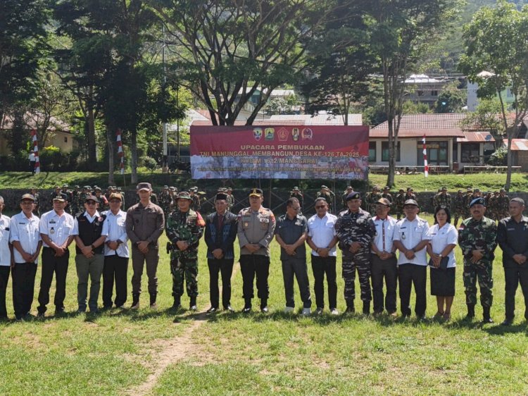 Kapolres Manggarai Hadiri Pembukaan TMMD di Desa Persiapan Bangka Gumbang, Wujud Sinergi TNI–Polri dan Pemerintah Daerah Bangun Irigasi Pertanian