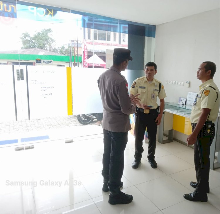 Kanit Binkamsa Sat Binmas Polres Manggarai Laksanakan Sambang ke Kantor dan Perusahaan Pengguna Jasa Satpam