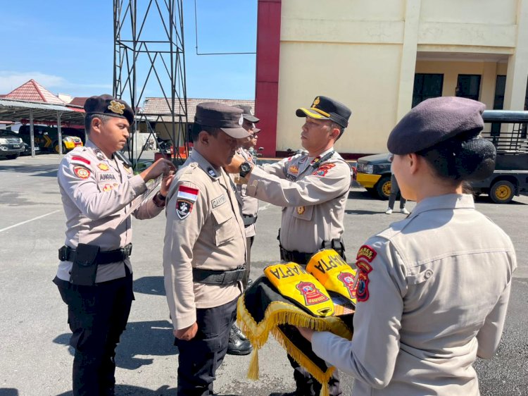 WAKAPOLRES MANGGARAI PIMPIN UPACARA LAUNCHING PERWIRA SAMAPTA (PAMAPTA) POLRES MANGGARAI