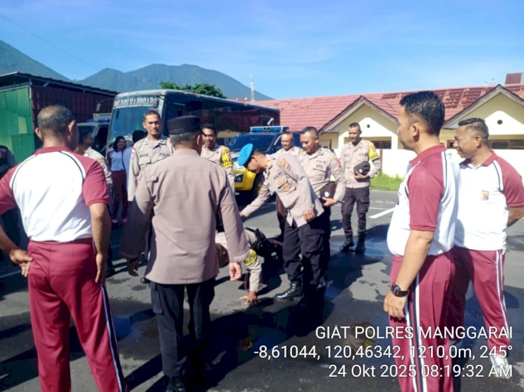 PROPAM POLRES MANGGARAI GELAR PENEGAKAN DISIPLIN ANGGOTA, TEGASKAN PROFESIONALISME DAN TANGGUNG JAWAB DALAM TUGAS