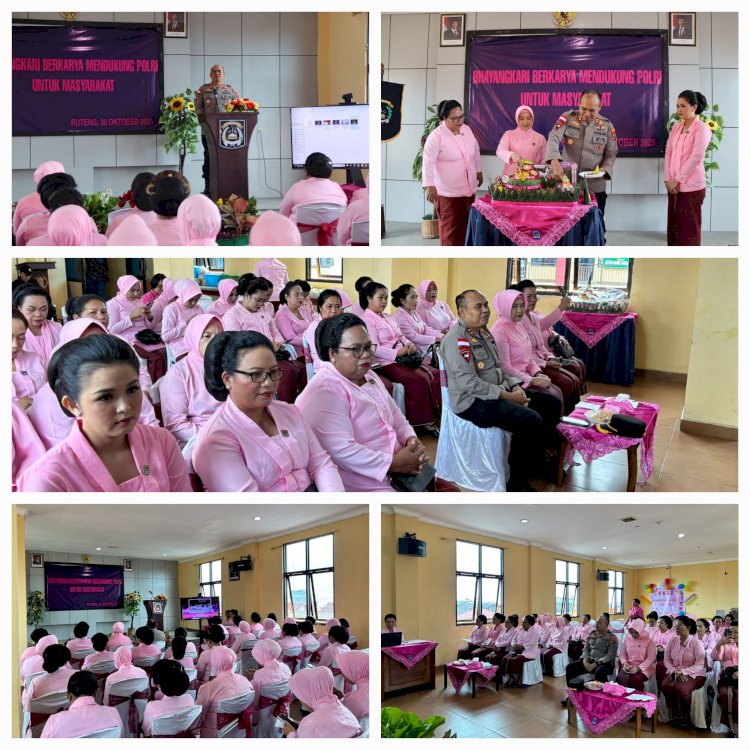 POLRES MANGGARAI PERINGATI HARI KESATUAN GERAK BHAYANGKARI KE-73 TAHUN 2025“Bhayangkari Berkarya Mendukung Polri Untuk Masyarakat”