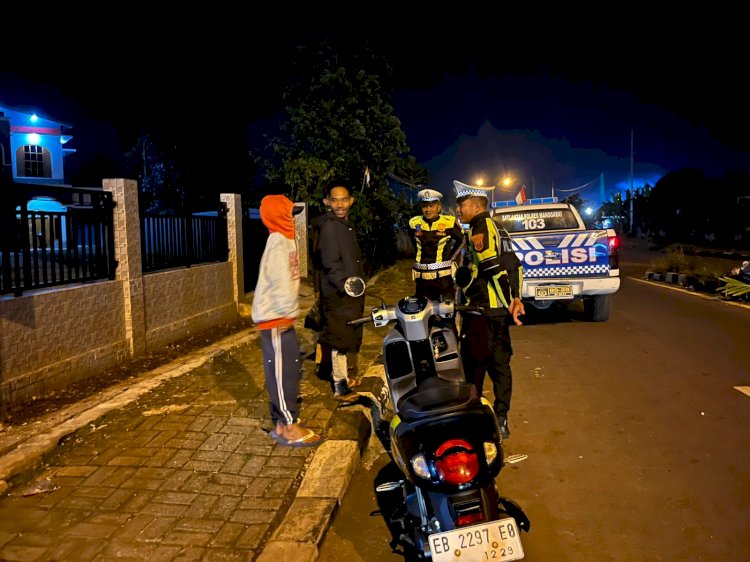 Sat Lantas Polres Manggarai Gelar Patroli Malam Antisipasi Balap Liar dan Laka Lantas