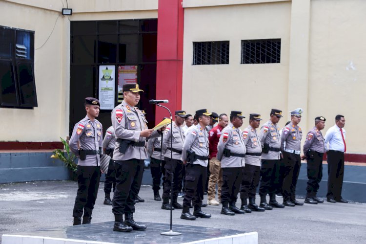 POLRES MANGGARAI LAKSANAKAN APEL GELAR KESIAPAN TANGGAP DARURAT BENCANA HIDROMETEOROLOGI TAHUN 2025