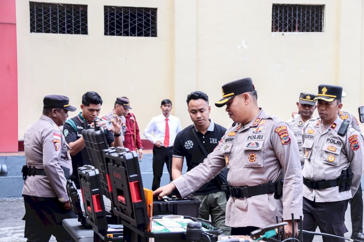POLRES MANGGARAI LAKSANAKAN APEL GELAR KESIAPAN TANGGAP DARURAT BENCANA HIDROMETEOROLOGI TAHUN 2025
