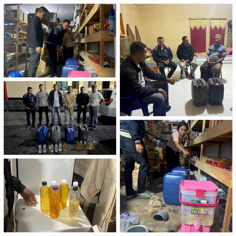 CEGAH POTENSI KRIMINALITAS, POLRES MANGGARAI KONSISTEN TERTIBKAN PENJUALAN MINUMAN KERAS DI KABUPATEN MANGGARAI