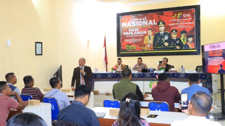 Seminar Nasional Peringati Hari Pahlawan 2025, Kapolres Sikka Terima Penghargaan “Best Inspiring and Visionary” dari Indonesia Visionary Leader