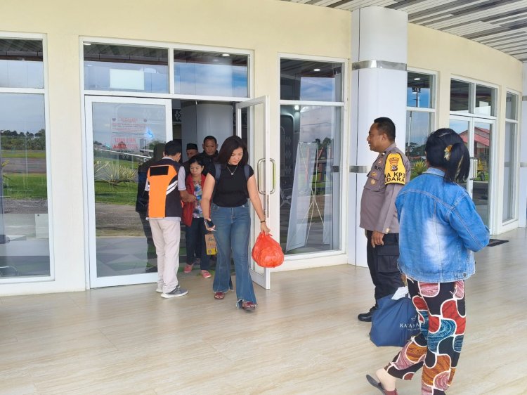 KA POSPOL KP3 UDARA FRANS SALES LEGA PASTIKAN SITUASI AMAN DAN NYAMAN DI BANDAR UDARA FRANS SALES LEGA RUTENG