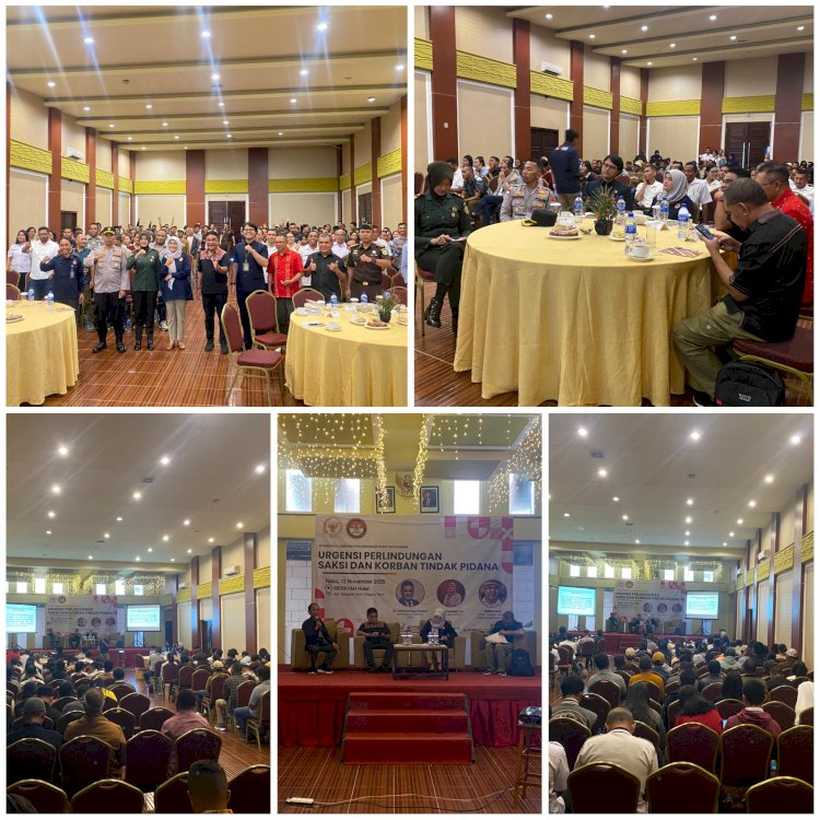 WAKAPOLRES MANGGARAI HADIRI KEGIATAN SOSIALISASI URGENSI PERLINDUNGAN SAKSI DAN KORBAN TINDAK PIDANA