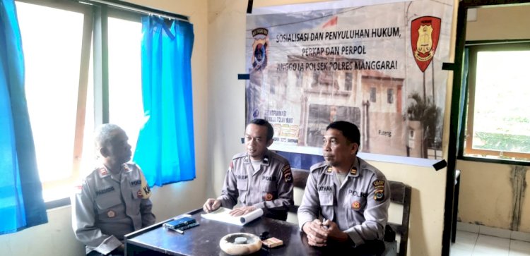 POLRES MANGGARAI GELAR SOSIALISASI PERKAP TENTANG PEMBERIAN BANTUAN HUKUM BAGI PERSONEL POLSEK