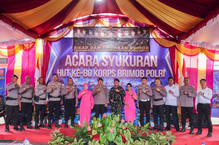 KAPOLRES MANGGARAI BACAKAN AMANAT KAKORBRIMOB PADA SYUKURAN HUT KE-80 KORPS BRIMOB POLRI DI MANGGARAI “Brimob Presisi untuk Masyarakat”