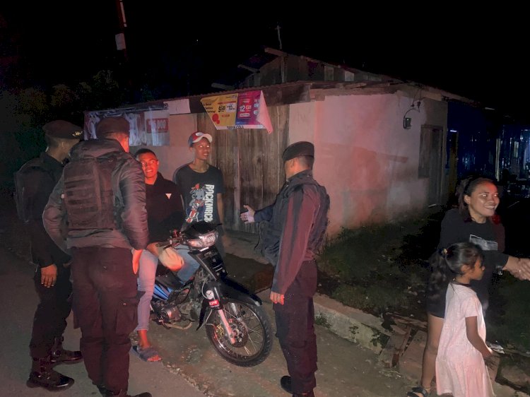 MENJAGA SITUASI KONDUSIF, ANGGOTA SAMAPTA POLRES MANGGARAI GELAR PATROLI PERINTIS PRESISI DI DALAM KOTA RUTENG