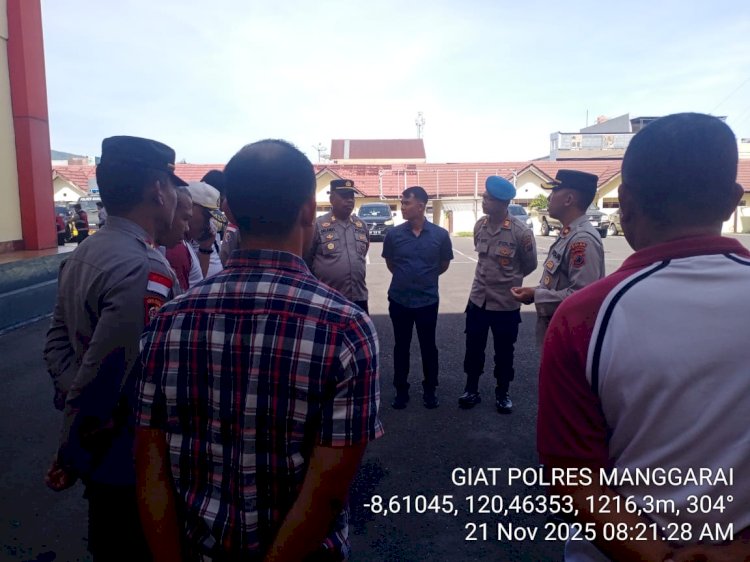 CEGAH PELANGGARAN, WAKA POLRES MANGGARAI PERINTAHKAN PARA PERWIRA TINGKATKAN WASKAT TERHADAP BAWAHANNYA.