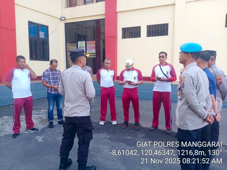 CEGAH PELANGGARAN, WAKA POLRES MANGGARAI PERINTAHKAN PARA PERWIRA TINGKATKAN WASKAT TERHADAP BAWAHANNYA.