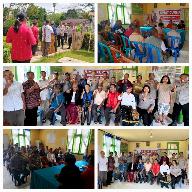 JUMAT CURHAT POLRES MANGGARAI AJAK MASYARAKAT CERITA RINGAN DAN SHARING BERSAMA, JAGA SOLIDITAS  DAN SINERGITAS  POLRI BERSAMA  MASYARAKAT .