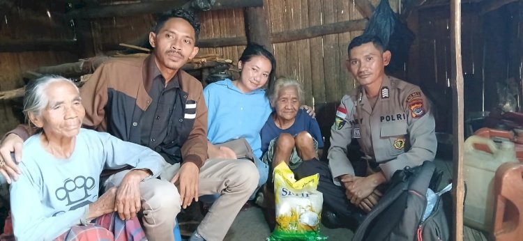 Polres Manggarai Serahkan Bantuan Sosial untuk Ibu Teodora Ulus, Bukti Kepedulian dan Kedekatan Polri dengan Masyarakat